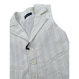 Emanuel Pris Gilet Tinta Unita con Fantasia per Bambino EPC2090B PANNA EMANUEL PRIS 