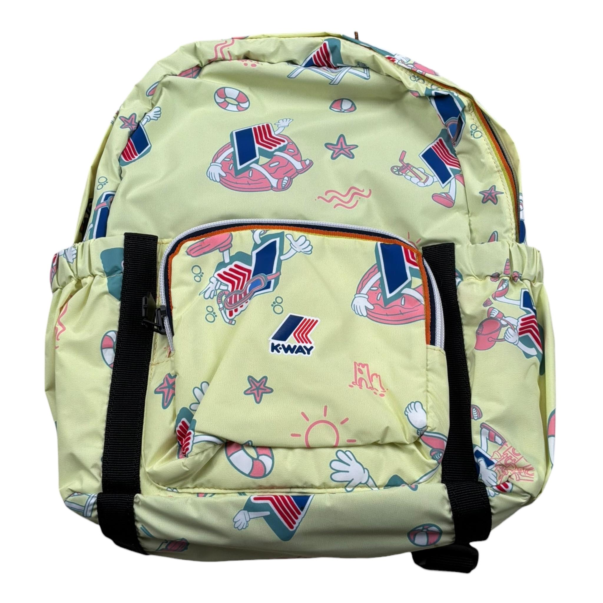 K-Way Zaio Tinta Unita con Stampe per Bambino K5123SW GIALLO K-WAY 