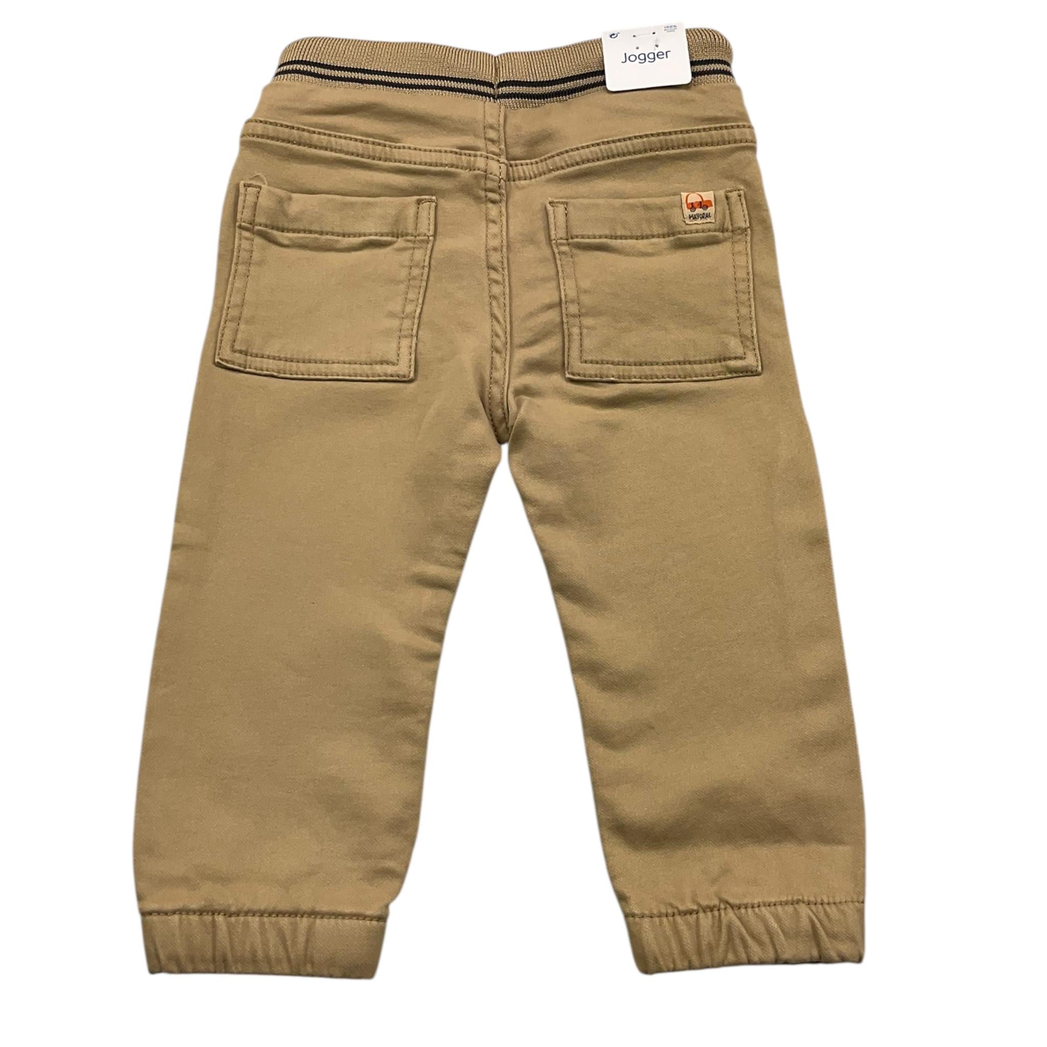 MAYORAL pantalone tinta unita con elastico in vita Beige per Neonato 2536XXX BEIGE MAYORAL 