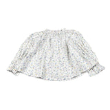 A' La Page Camicia Tinta Unita con Fantasia Fiori per Neonata AL27 BIANCO A' LA PAGE 