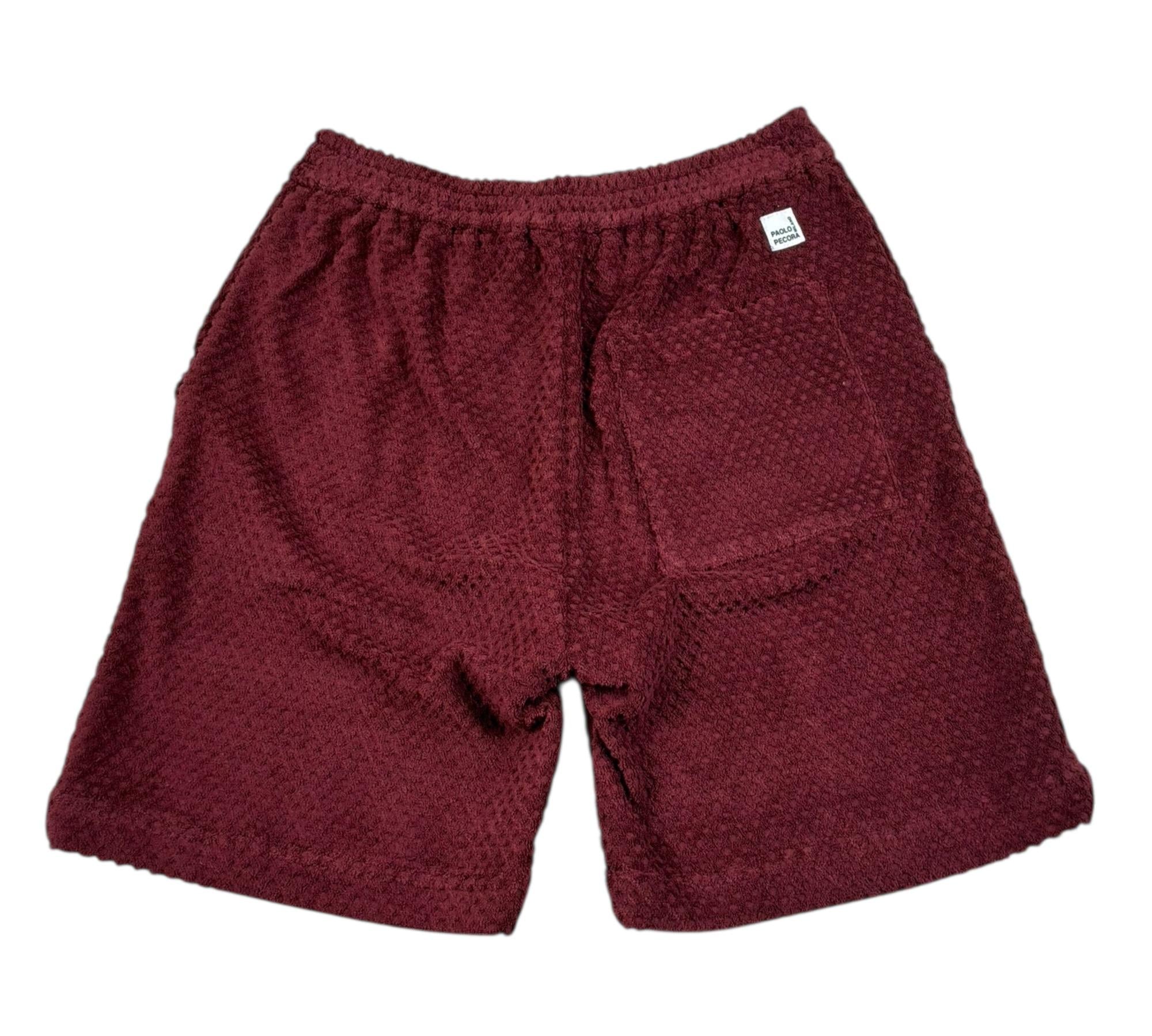 Paolo Pecora Bermuda Tinta Unita con Elastico In Vita per Bambino PP4339 ROSSO PAOLO PECORA 