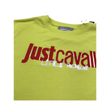 Just Cavalli T-Shirt Girocollo Tinta Unita con Stampa Logo per Bambino JGP26027TS VERDE JUST CAVALLI 