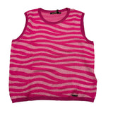 J'Aime' Top Giromanica Tinta Unita Fuxia Per Bambina