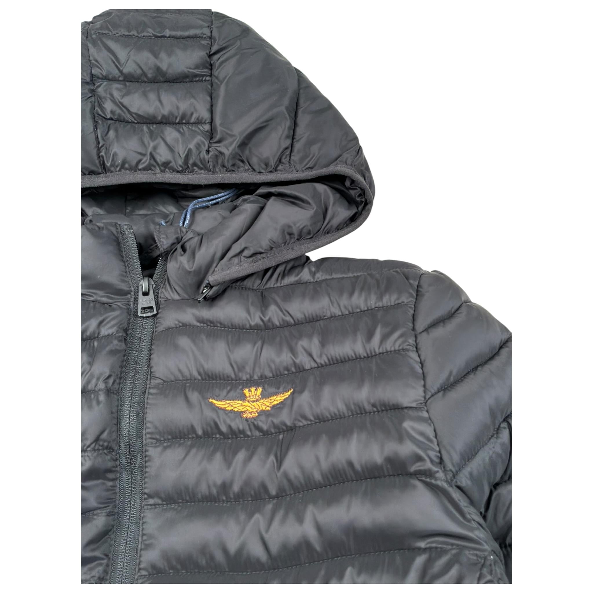 Aeronautica Militare Giubbino Tinta Unita con Cappuccio per Bambino 242AB001A NERO AERONAUTICA MILITARE 