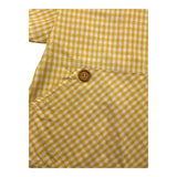 Valentina Bebes Camicia Mezza Manica Fantasia Quadretti Giallo Per Bambino