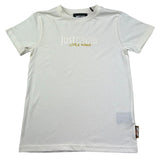 Just Cavalli T-Shirt Girocollo Tinta Unita con Stampe per Bambino JBP26161TS BIANCO JUST CAVALLI 
