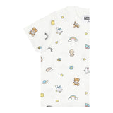 Moschino T-Shirt Girocollo Tinta Unita con Stampe per Neonato MOM047 BIANCO MOSCHINO 