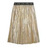 Michael Kors Gonna tinta unita con Elastico In Vita Oro per Bambina R13128 ORO MICHAEL KORS 