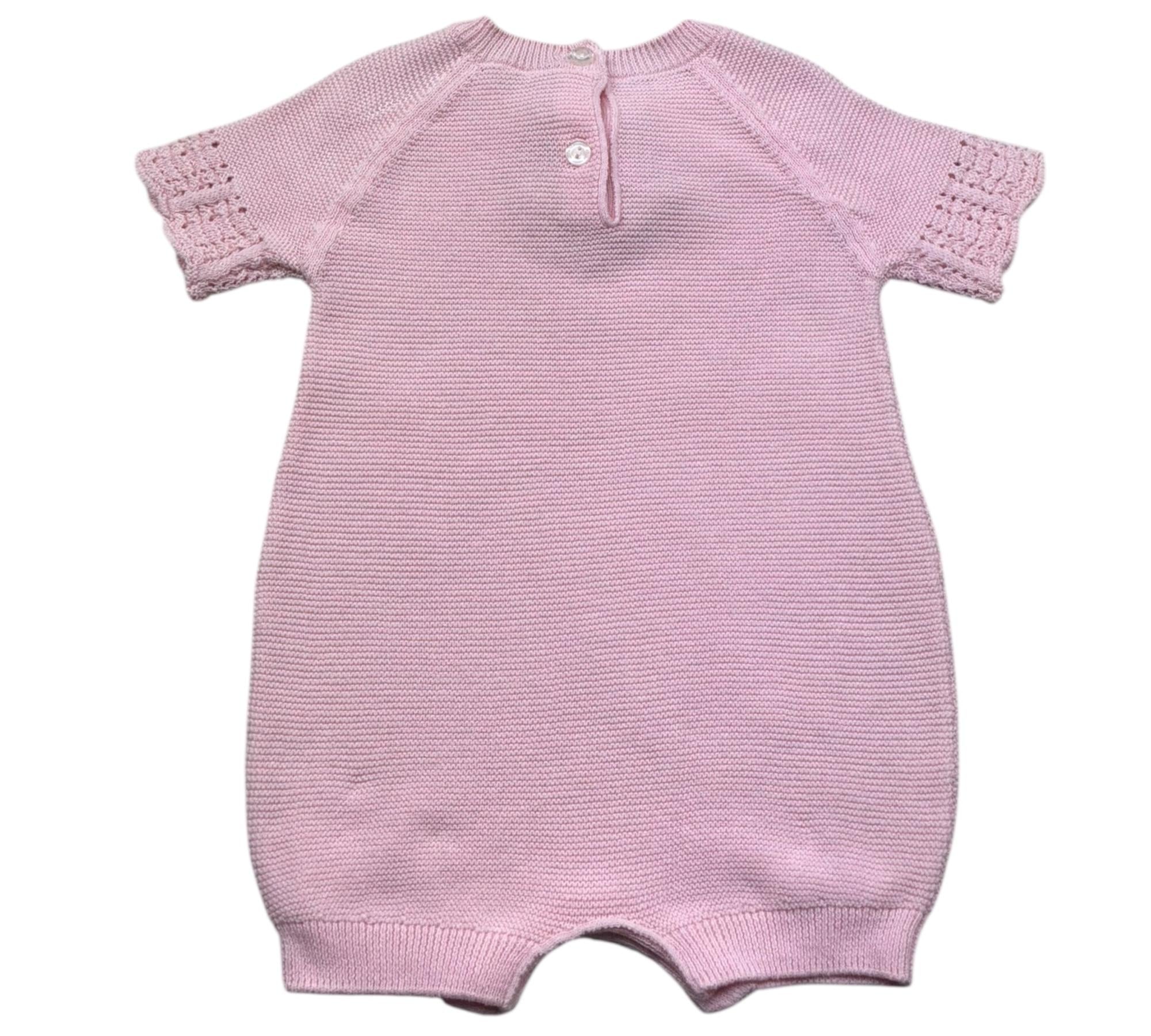 Le Bebe Pagliaccetto Mezza Manica Tinta Unita  per Neonata LBG6275 ROSA LE BEBE 