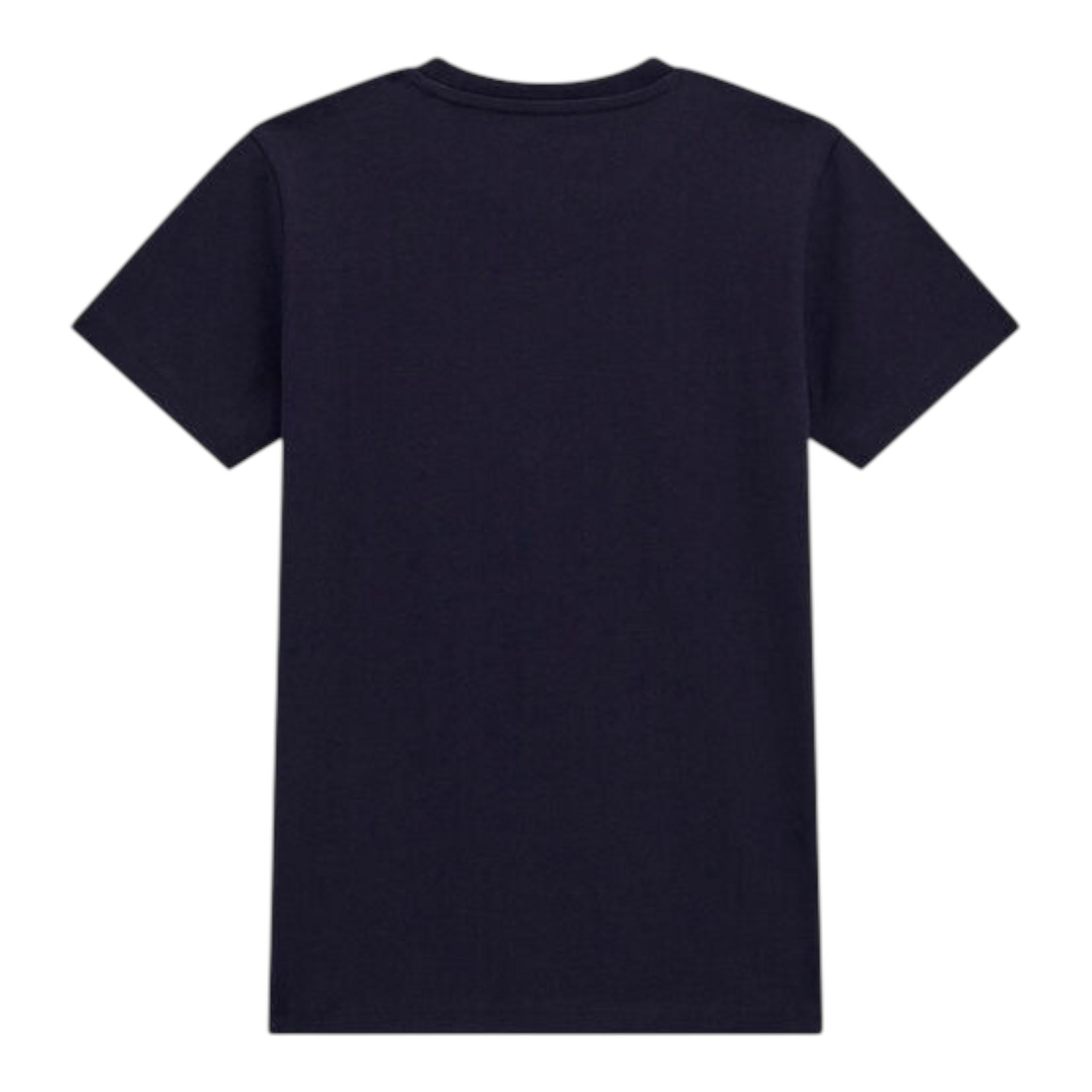 Guess T-Shirt Girocollo Tinta Unita con Stampa per Bambino L5RI17K8HM4 BLU GUESS 