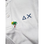 Sun68 Polo Mezza Manica Tinta Unita con Stampa per Neonato A35328XN BIANCO SUN68 