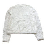 Michael Kors Felpa Tinta Unita con Ricami E Zip per Bambina R30142 BIANCO MICHAEL KORS 