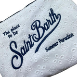 Saint Barth Pochette Tinta Unita con Ricami per Bambina ALI004500238 BIANCO SAINT BARTH 