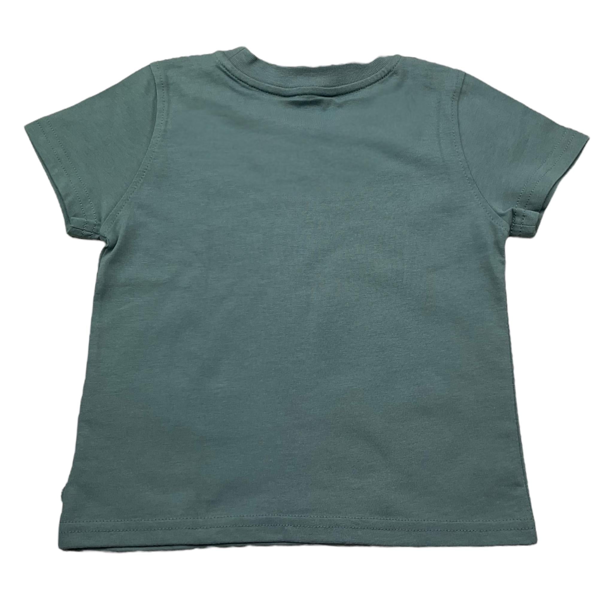 K-Way T-Shirt Girocollo Tinta Unita con Logo per Neonato K5136XW VERDE K-WAY 