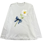 Monnalisa Shirt Girocollo Tinta Unita con Stampa per Bambina 113605A2 BIANCO MONNALISA 