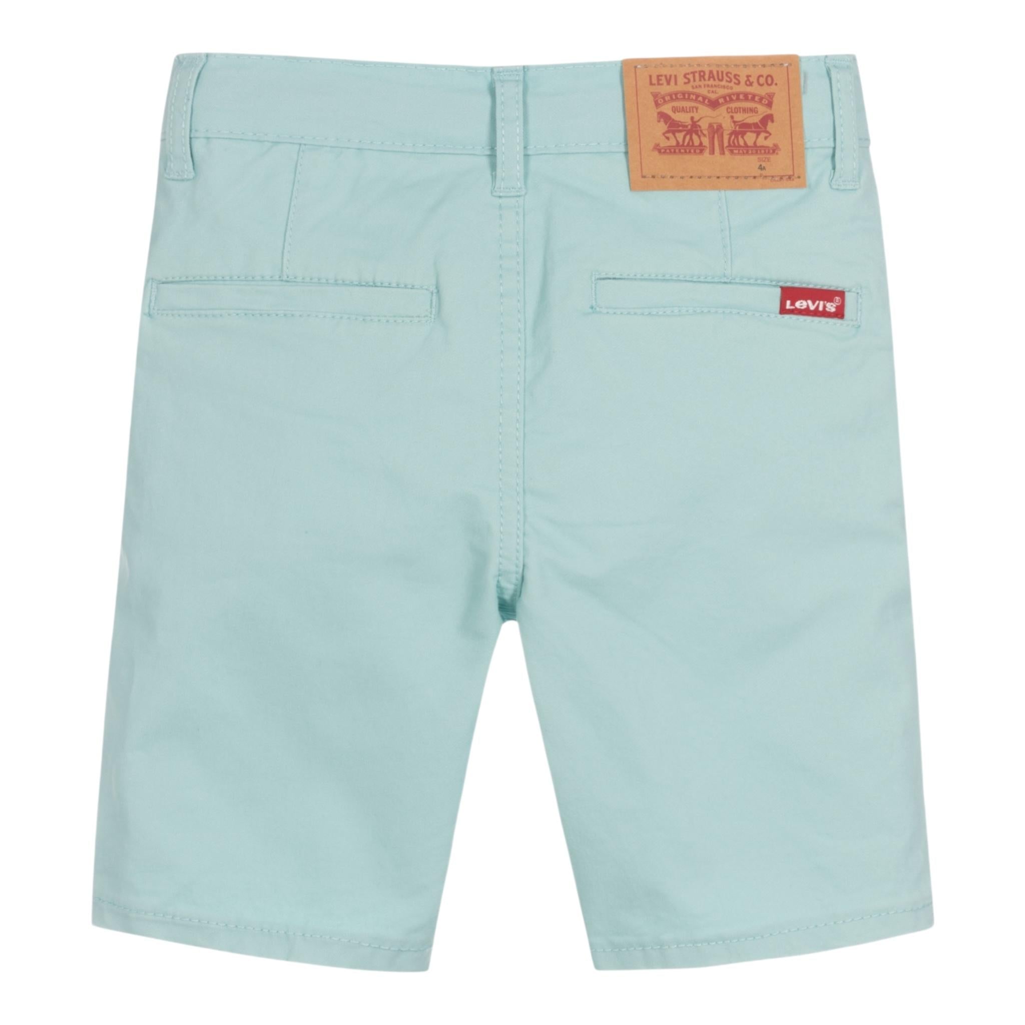 Levi'S Bermuda Tinta Unita con Girovita Regolabile per Bambino 9EC941 AZZURRO LEVI'S 