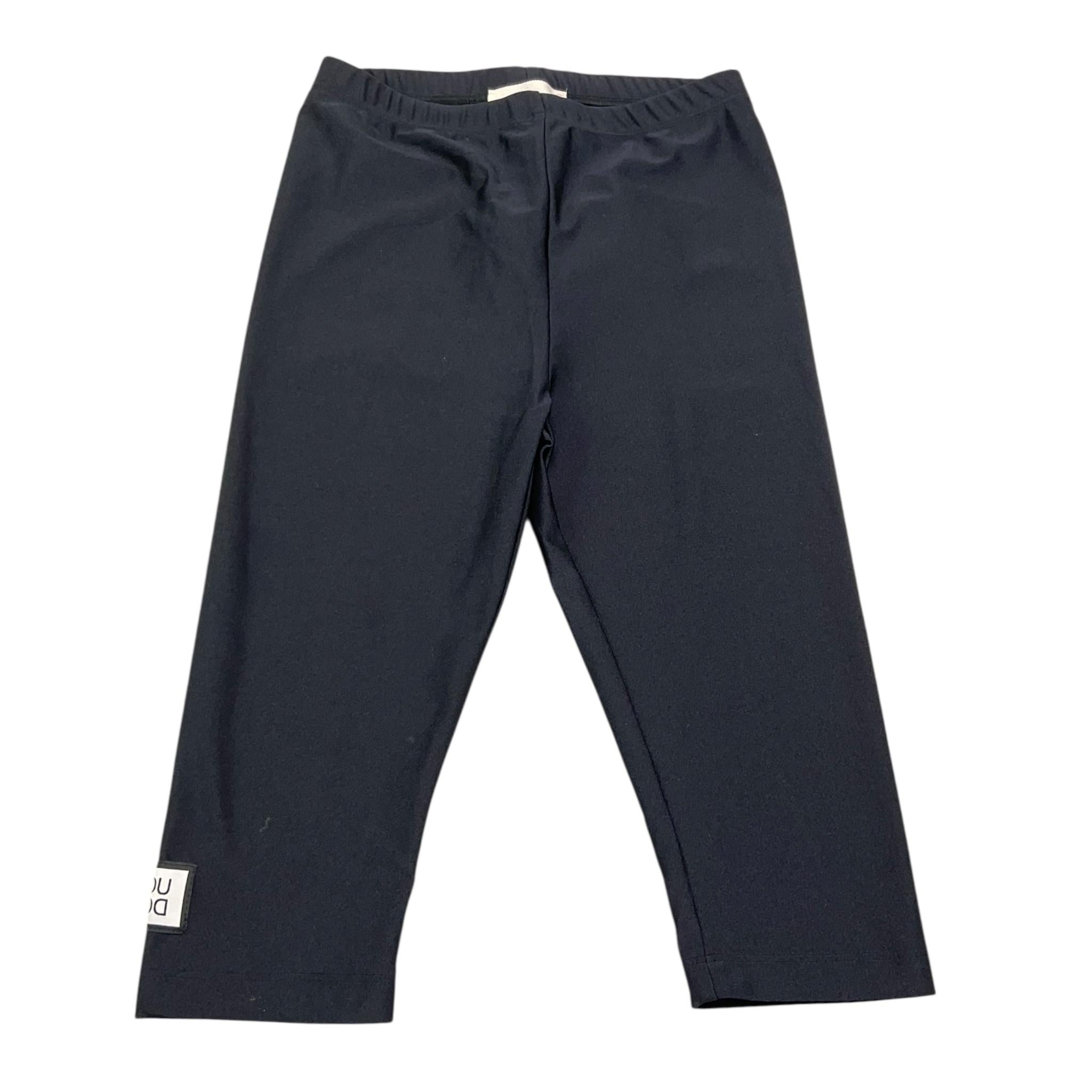 Dou Dou Leggins Tinta Unita con Logo per Bambina DW6A30 NERO DOU DOU 