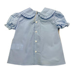 Little Bear Camicia Girocollo Tinta Unita Mezza Manica per Neonata 8221 AZZURRO LITTLE BEAR 