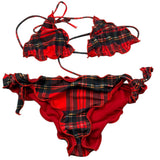 F**K Costume 2 Pezzi Triangolo-Mutandina Rosso per Bambina FK14702U ROSSO F**K 