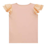 Guess Canotta Girocollo con Maniche In Tulle Tinta Unita con Stampa per Neonata K4GI20K6YW1 PESCA GUESS 