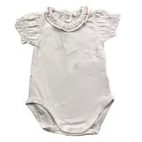 Chicco Body Tinta Unita Con Colletto Mezza Manica Bianco Per Neonata