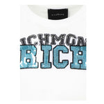 John Richmond Top Giromanica tinta unita con Paillettes Bianco per Bambina RGP25123TO BIANCO JOHN RICHMOND 