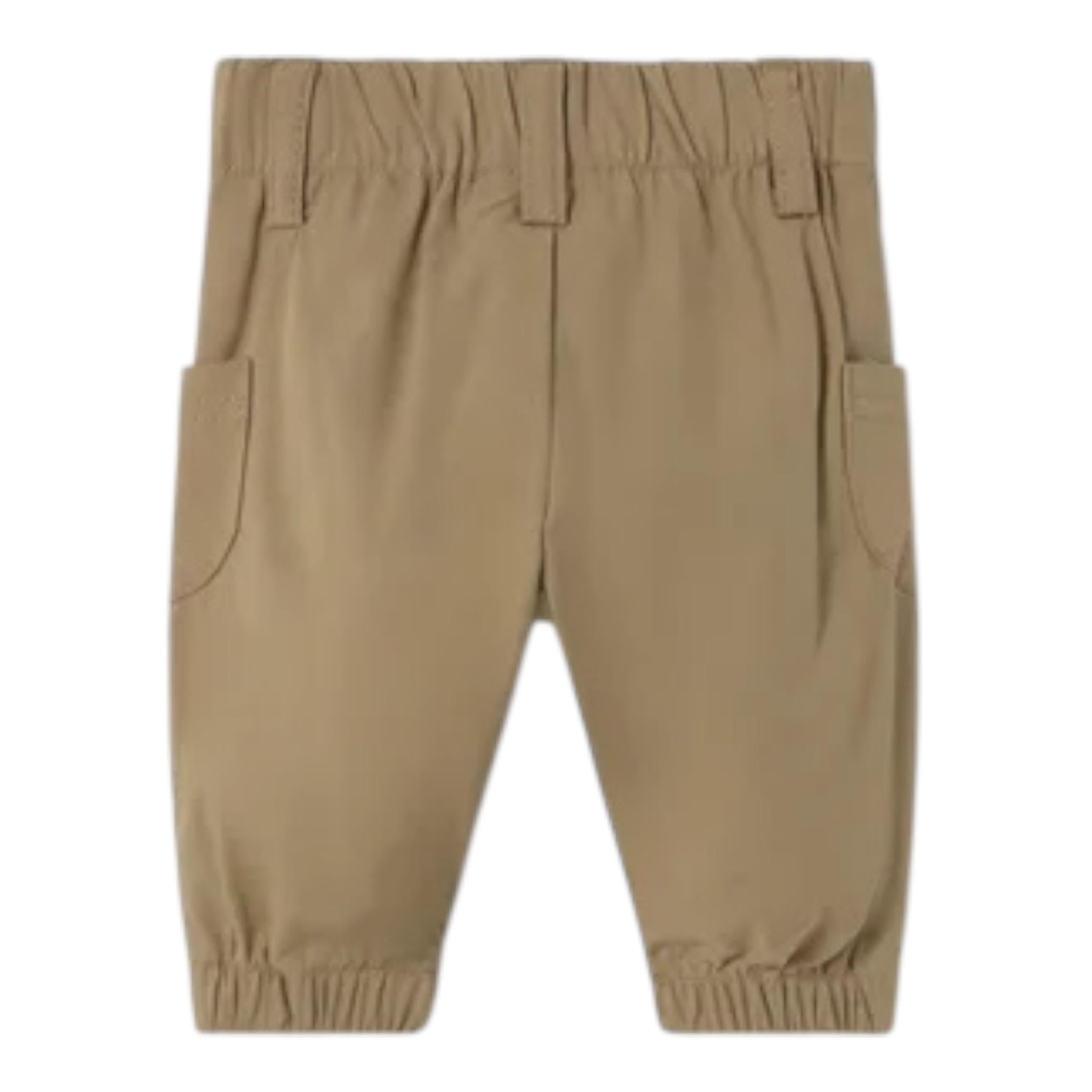 Mayoral Pantalone Tinta Unita con Elastico In Vita per Neonato 1563 CAMMELLO MAYORAL 