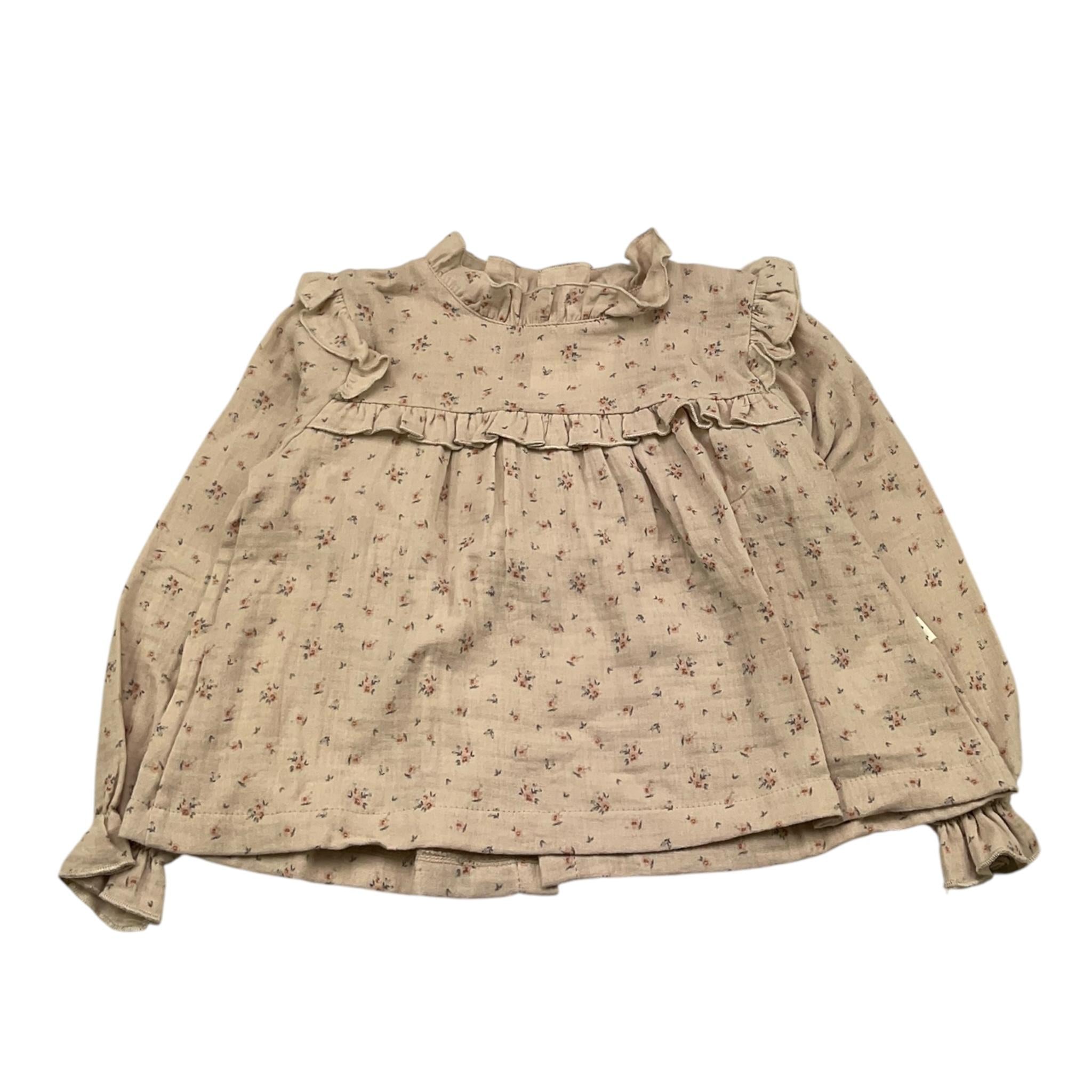 PETIT INDI camicia manica lunga fantasia floreale Rosa per Bambina AW24BK4648 ROSA PETIT INDI 