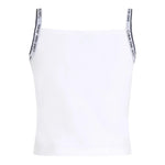 Calvin Klein Canotta Tinta Unita con Logo per Bambina IG0IG02436 BIANCO CALVIN KLEIN 