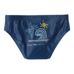 Sarabanda Costume Mutandina Tinta Unita con Stampe per Bambina 8919 BLU SARABANDA 