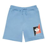 Dsquared2 Bermuda Felpa Tinta Unita con Stampa per Bambino DQ2191 AZZURRO DSQUARED2 