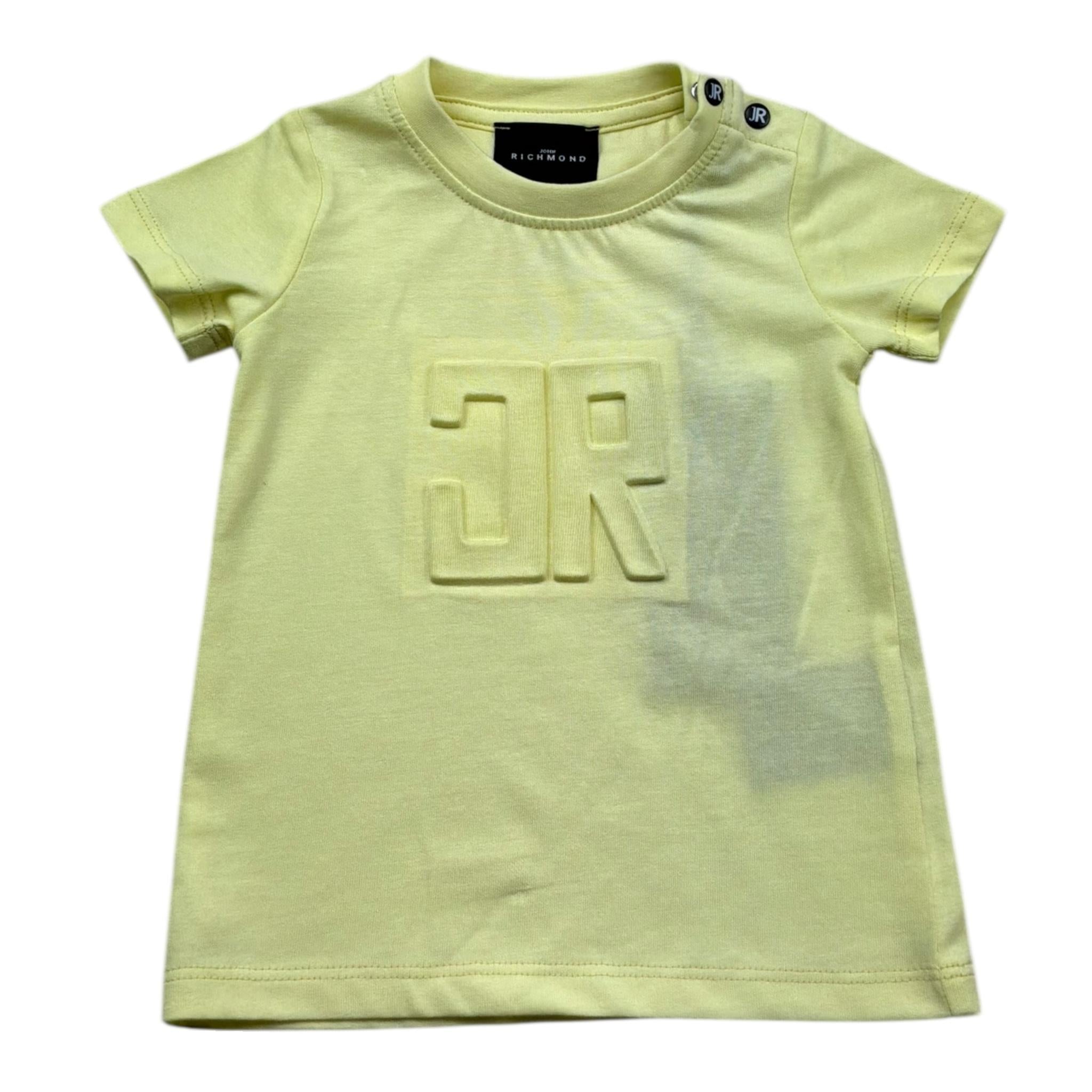 John Richmond T-Shirt Girocollo Tinta Unita con Logo per Neonata RIP26030TS GIALLO JOHN RICHMOND 