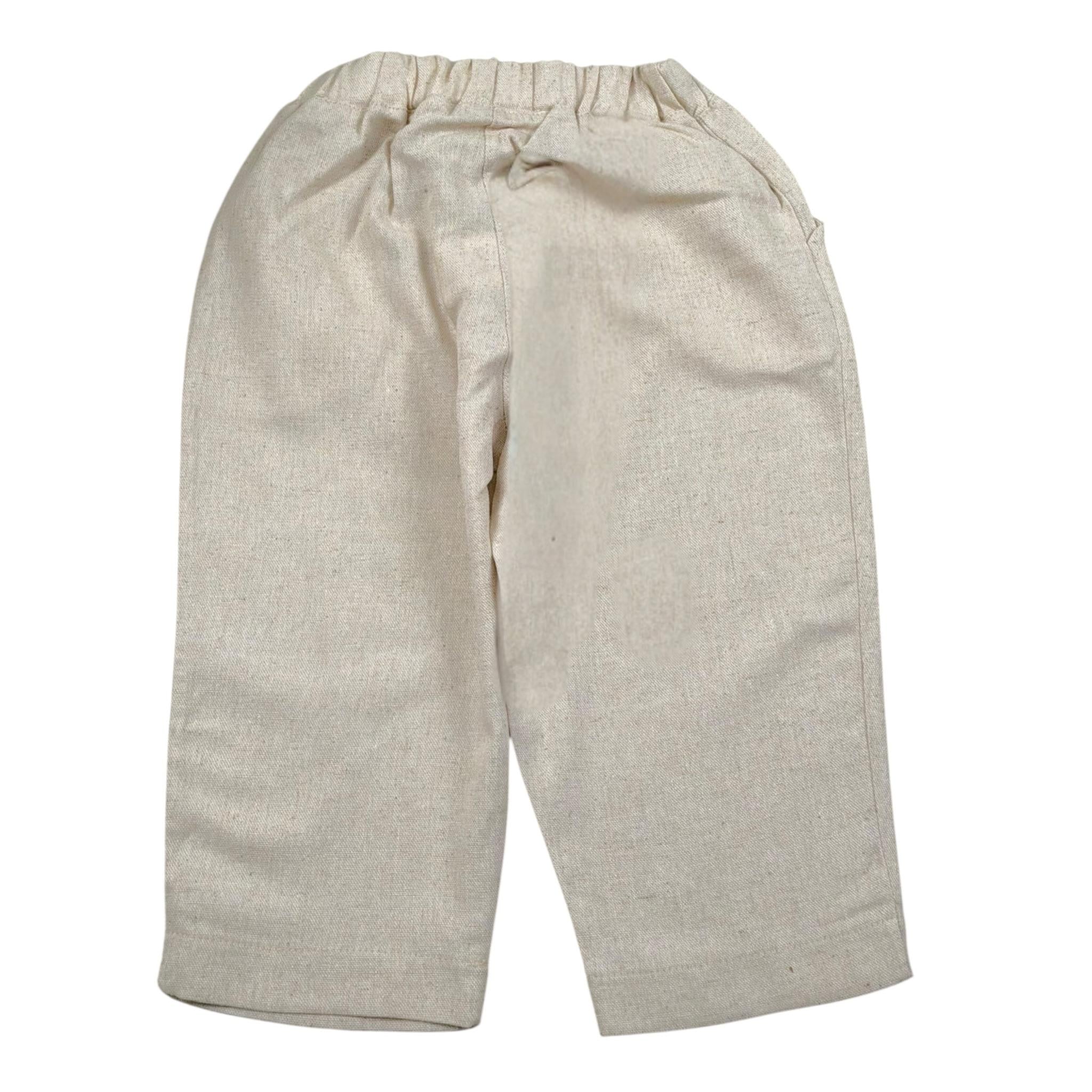 Babyvip Pantalone Tinta Unita con Elastico In Vita  per Neonato T7109 BEIGE BABYVIP 