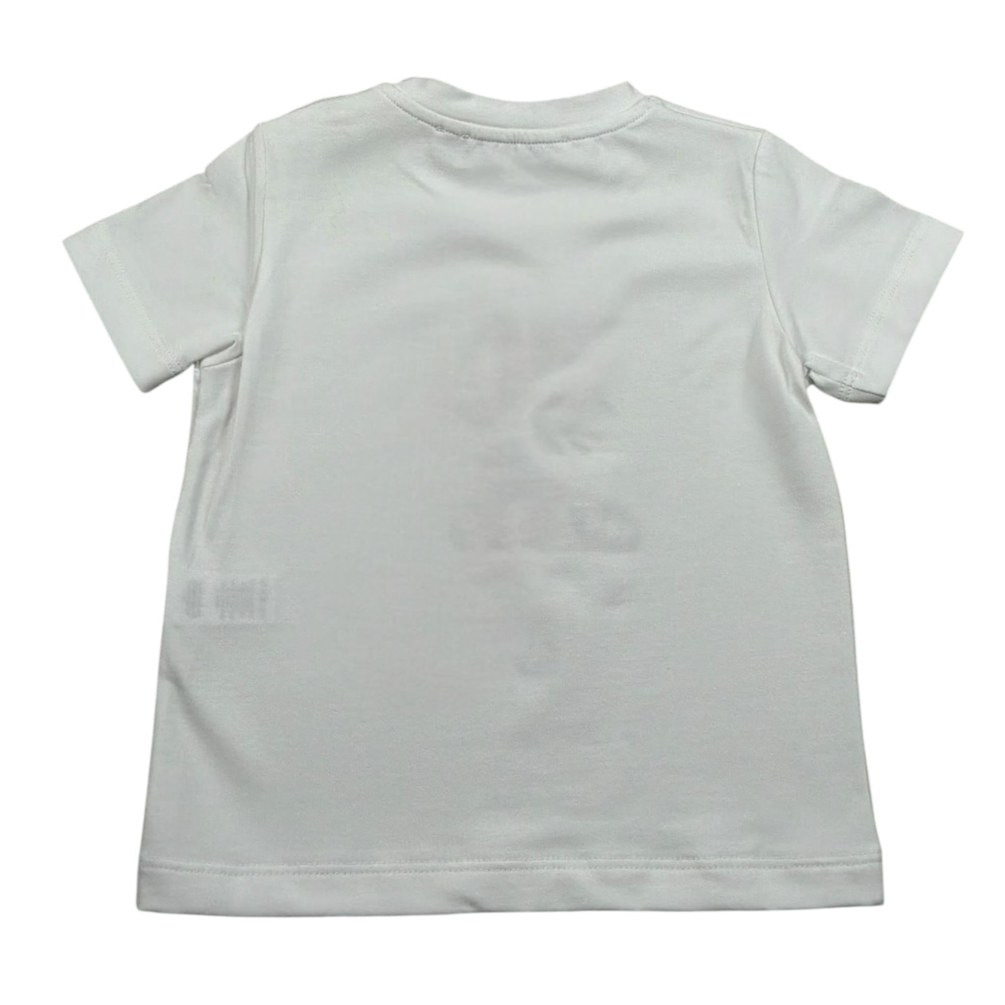 Per Te T-Shirt Girocollo Tinta Unita con Stampa per Neonato 34186 BIANCO PER TE 