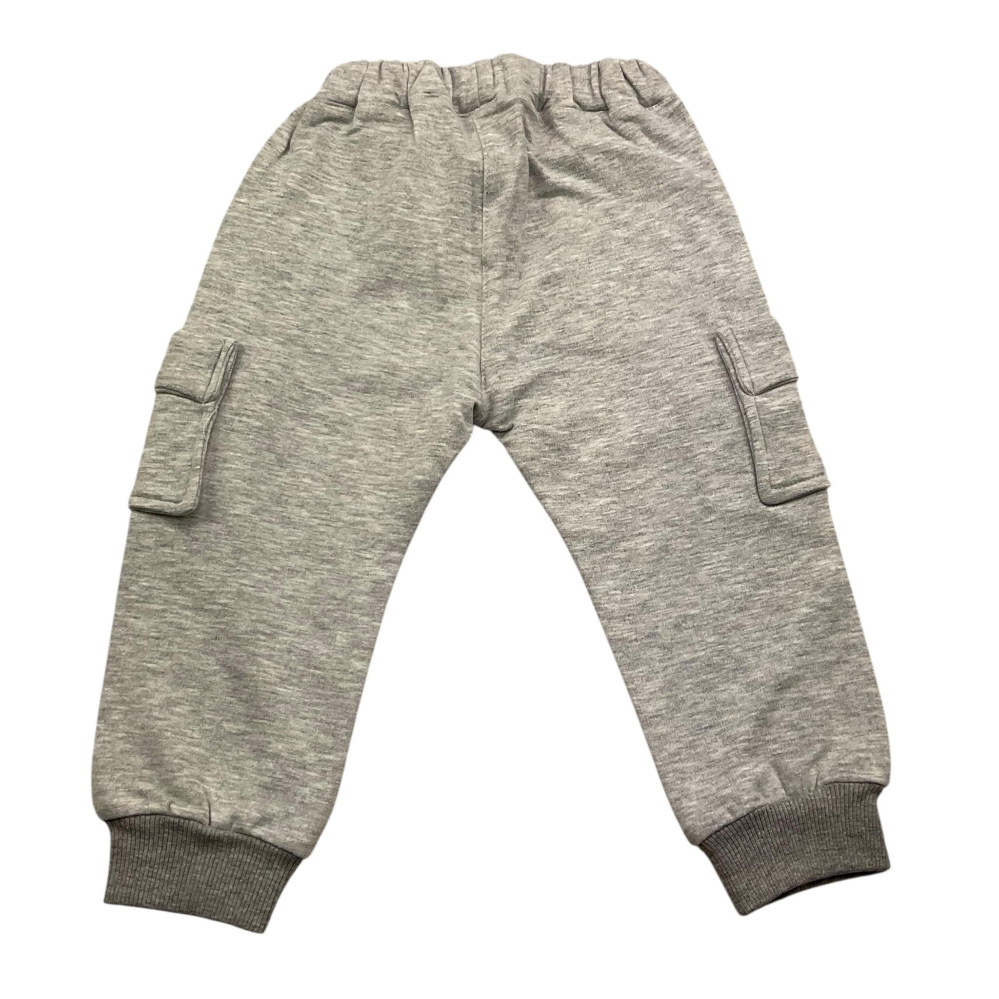 PETIT INDI pantalone tuta tinta unita Grigio per Bambino AW24BK88 GRIGIO PETIT INDI 