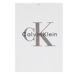 Calvin Klein T-Shirt Girocollo Tinta Unita con Logo per Neonato IN0IN0001 BIANCO CALVIN KLEIN 