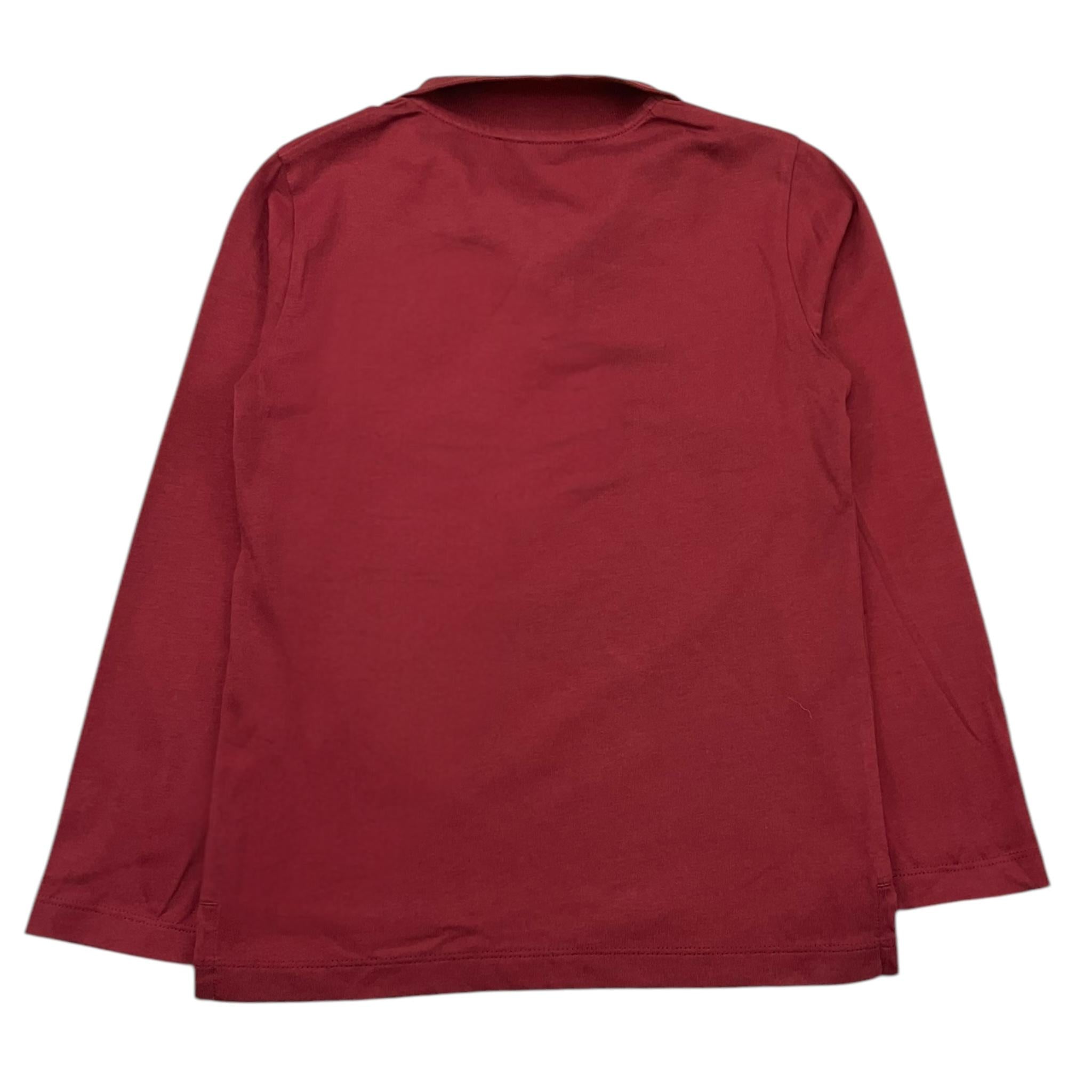 TRUSSARDI polo manica lunga tinta unita Rosso per Bambino TBA25073 ROSSO TRUSSARDI 