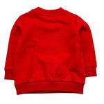 MOSCHINO felpa tinta unita girocollo con stampa Rosso per Neonato MPF060 ROSSO MOSCHINO 