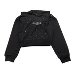 GAELLE felpa tinta unita con cappuccio e brillantini Nero per Bambina 2741FY00347X NERO GAELLE 