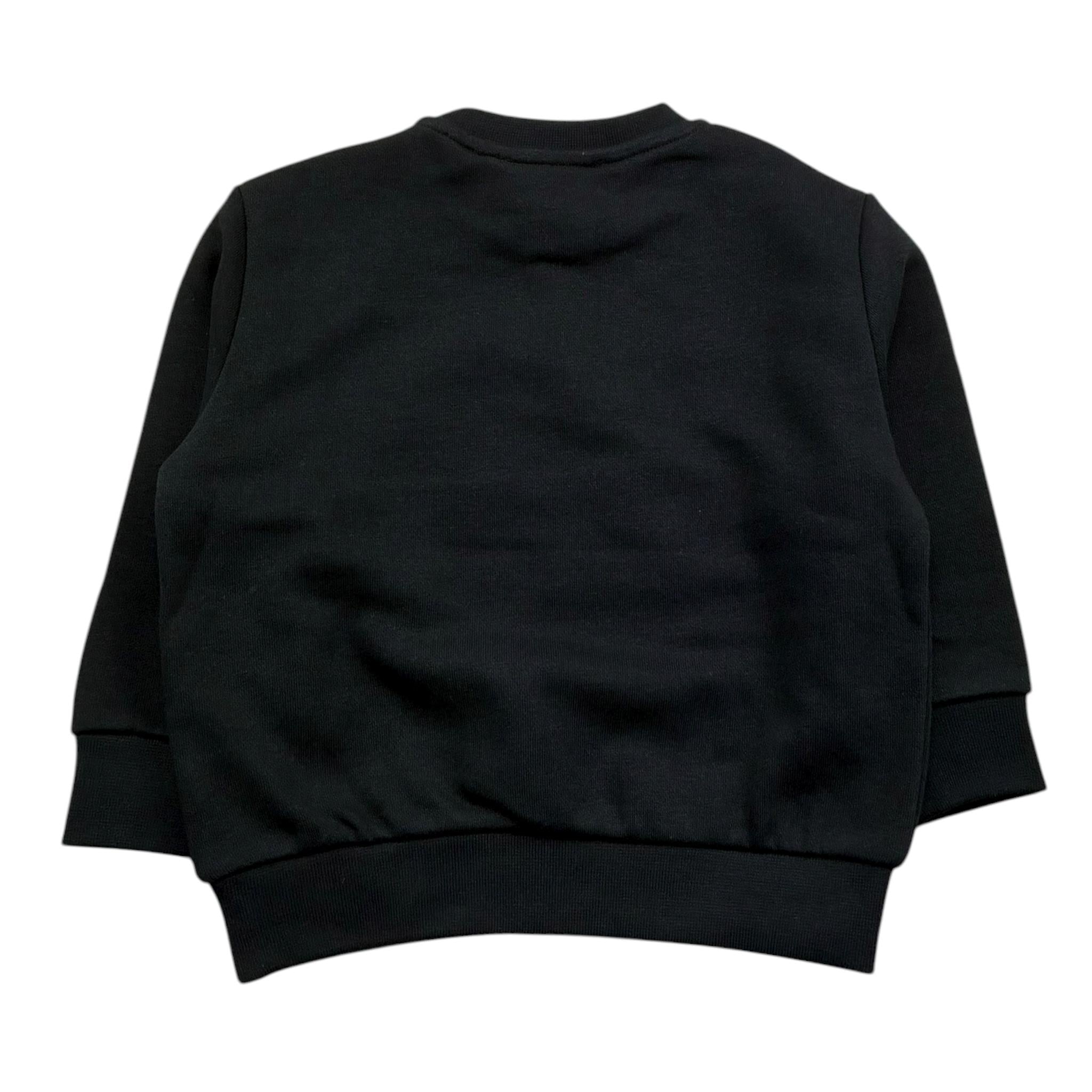 Iceberg Felpa Chiusa Girocollo Tinta Unita con Logo per Neonato MFICE5117B NERO ICEBERG 