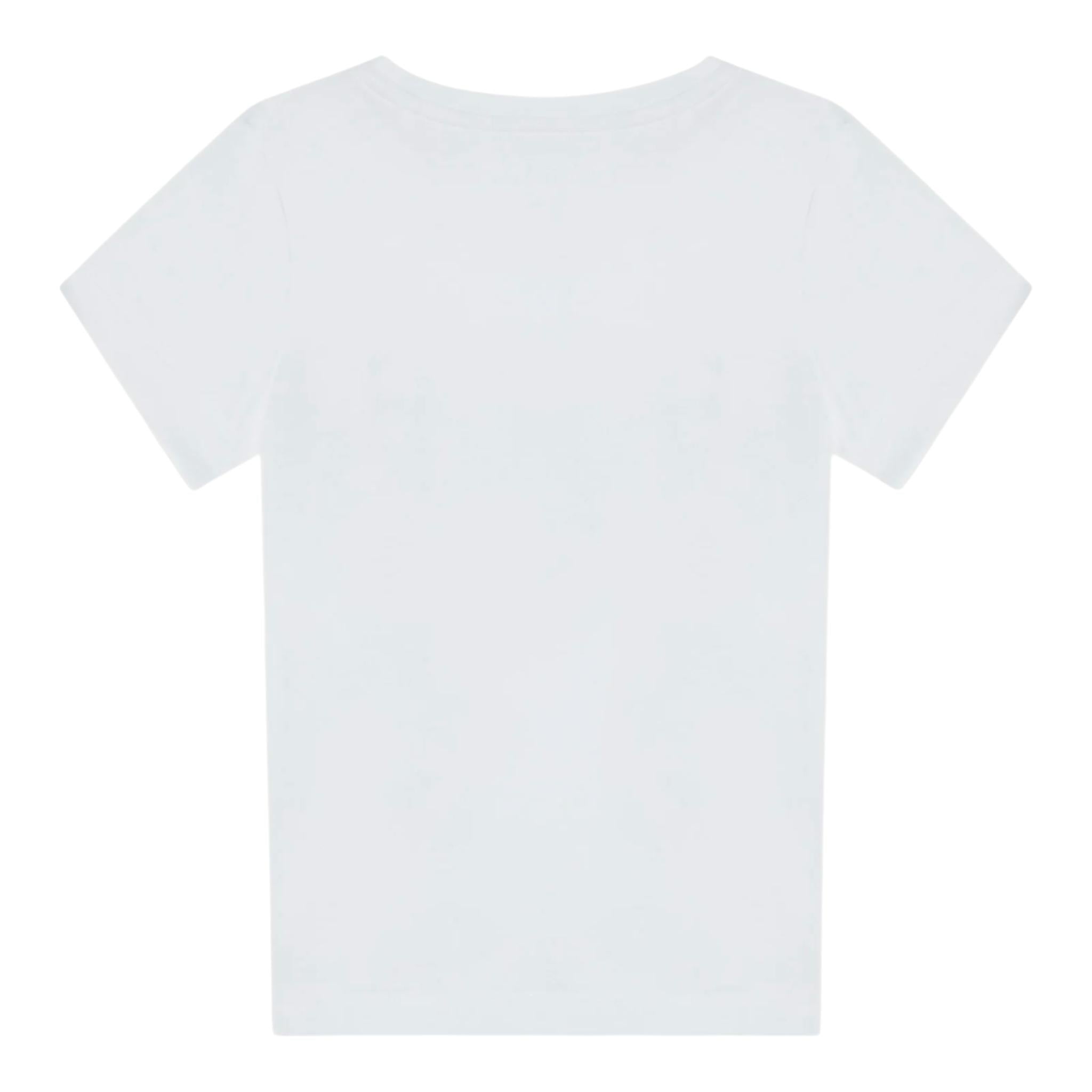 Guess T-Shirt Girocollo Tinta Unita con Logo per Bambina K5RI00K6YW4XXJ BIANCO GUESS 
