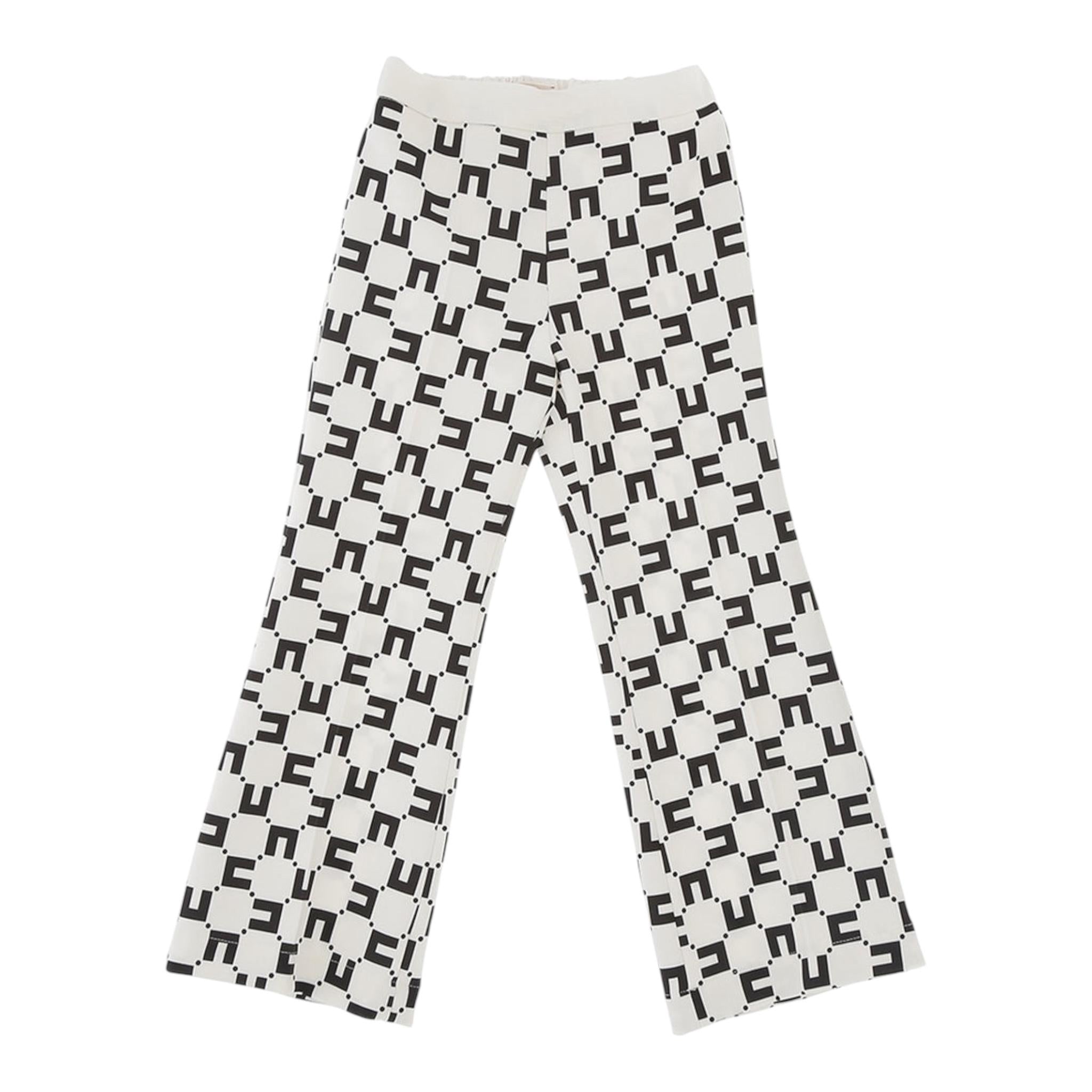 Elisabetta Franchi Pantalone Tinta Unita Modello Palazzo per Bambina EFPA230 PANNA ELISABETTA FRANCHI 