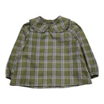 LITTLE BEAR camicia tinta unita con fantasia a righe Verde per Bambina 5241 VERDE LITTLE BEAR 