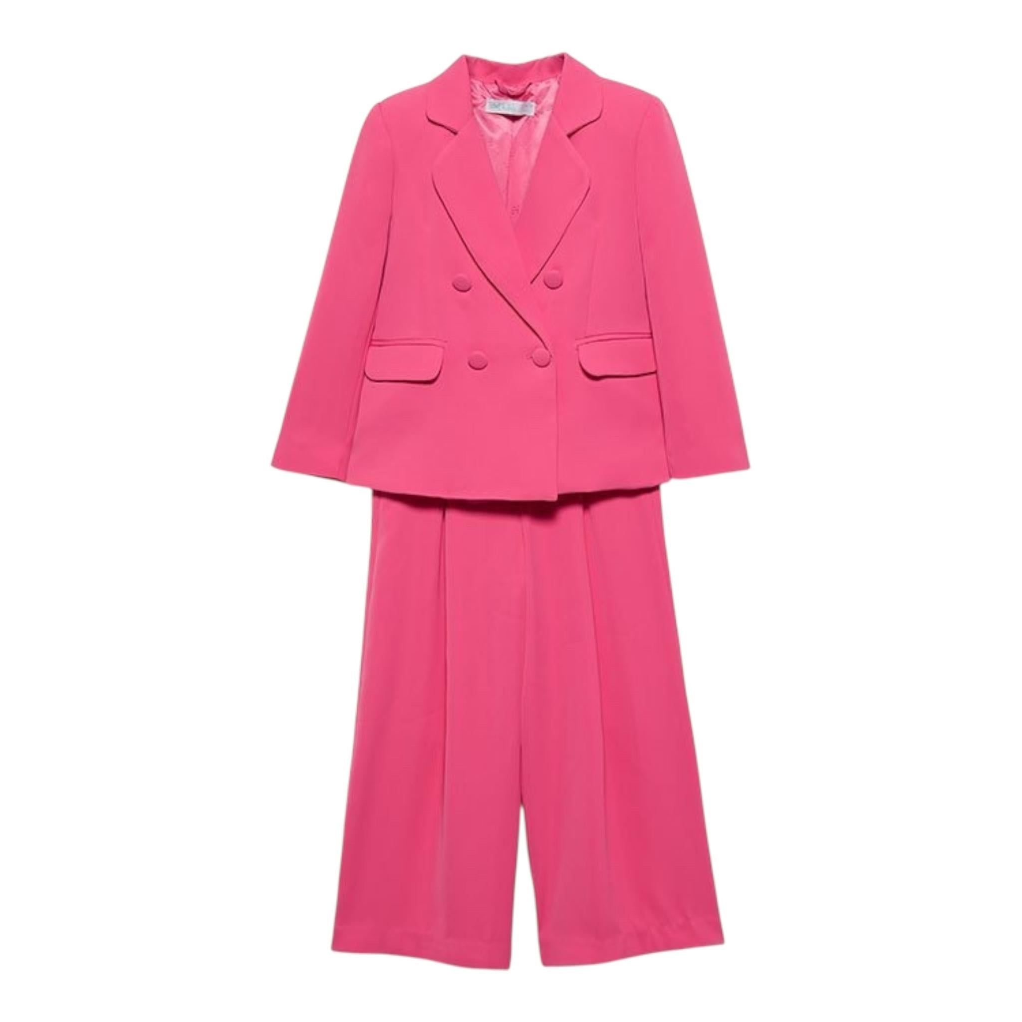 Abel & Lula Completo 2 Pezzi Giacca-Pantalone per Bambina 5240 FUXIA ABEL & LULA 