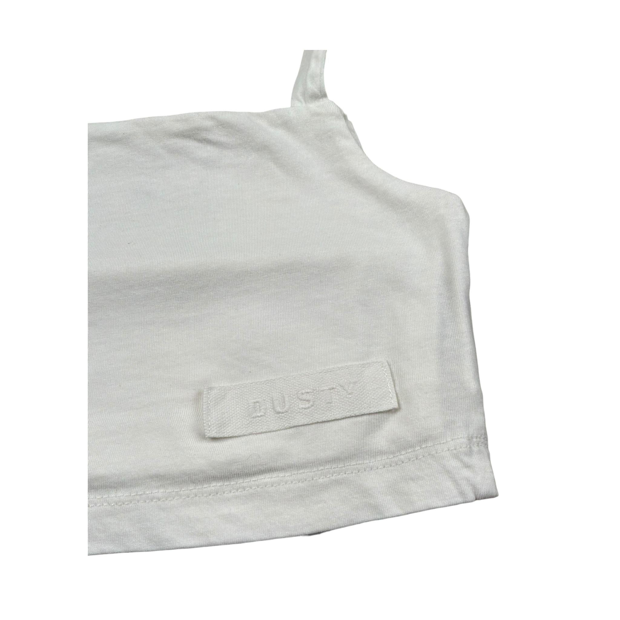 Dusty Color Top Tinta Unita per Bambina DJWS5004TP BIANCO DUSTY COLOR 