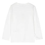 IL GUFO shirt girocollo tinta unita con stampa Bianco per Bambina A24TA348MF002 BIANCO IL GUFO 