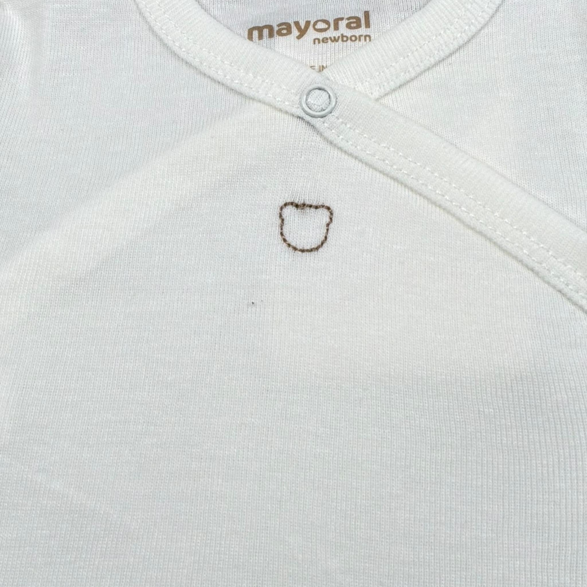 Mayoral Body Mezza Manica Tinta Unita per Neonato 2707M BIANCO MAYORAL 