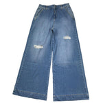 Liu Jo Jeans Tinta Unita Modello Palazzo per Bambina GA3017 AZZURRO LIU JO 