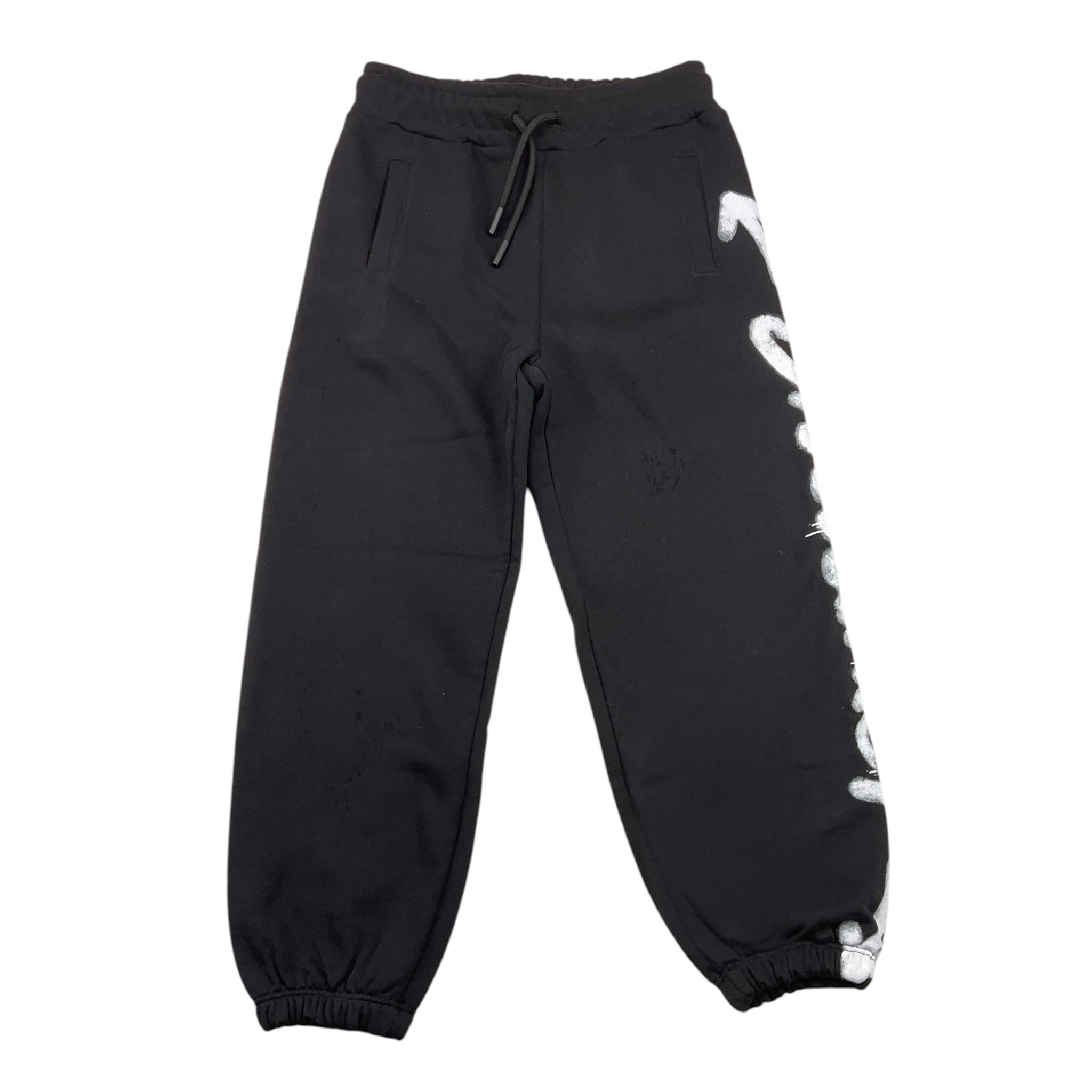 DISCLAIMER pantalone modello tuta tinta unita con stampa Nero per Bambino 24IDK58302 NERO DISCLAIMER 