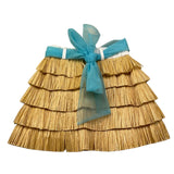 Miss Grant Gonna Tinta Unita In Paglia per Bambina MG1314 BEIGE MISS GRANT 